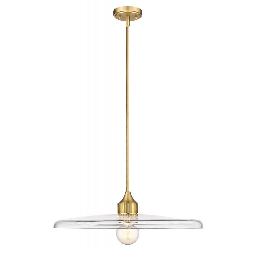 1 Light Pendant-Clear