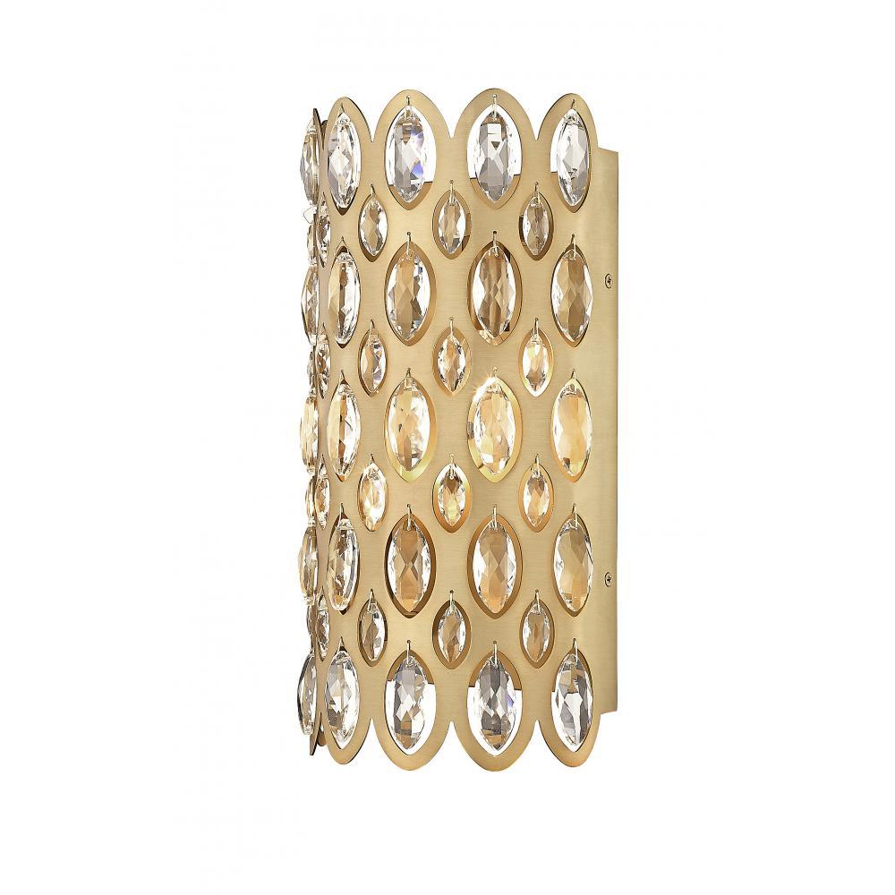 2 Light Wall Sconce-Heirloom Brass