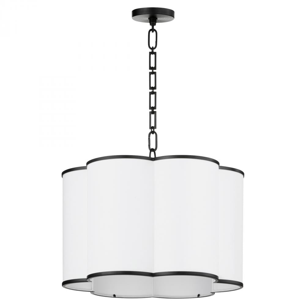 Quorum Lighting WEIR 8228-4-59 Pendant - Matte Black