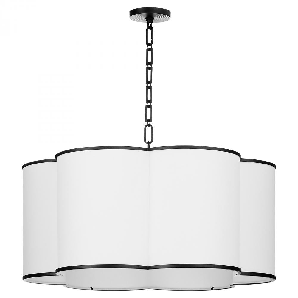 Quorum Lighting WEIR 8228-6-59 Pendant - Matte Black