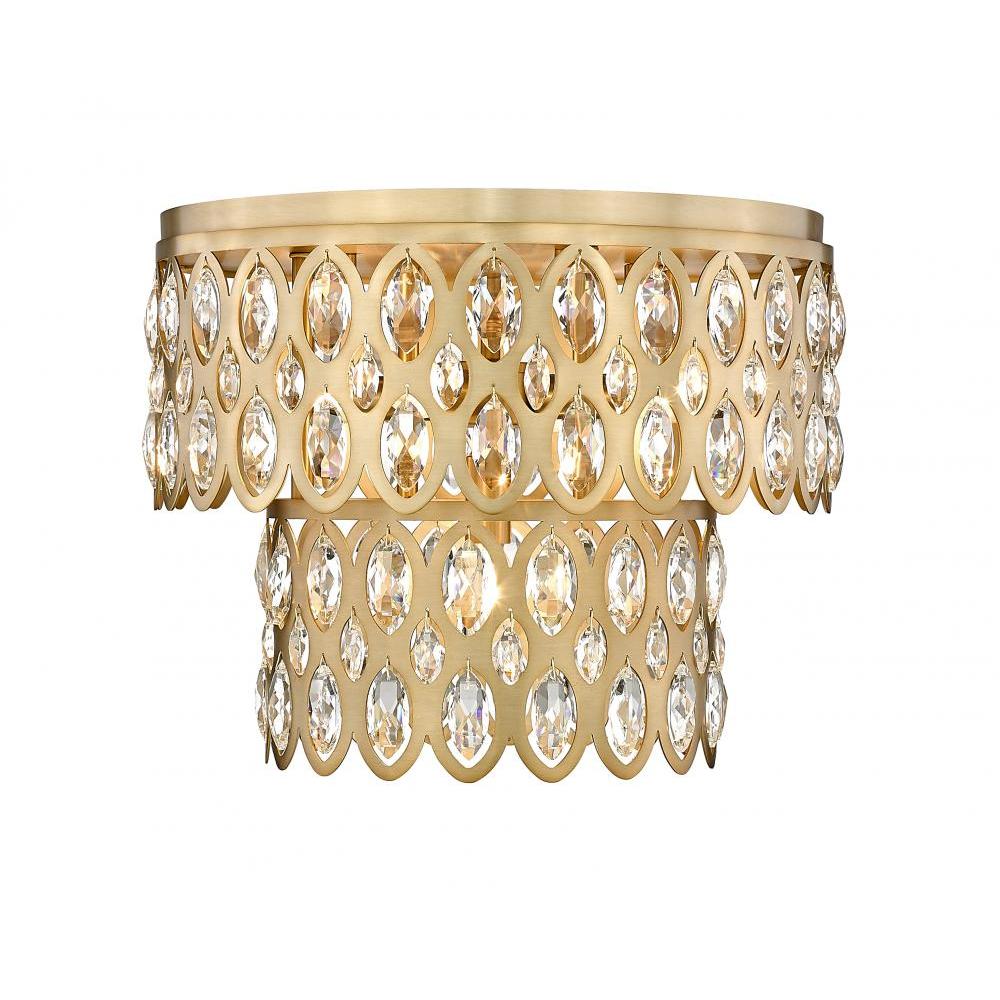 5 Light Flush Mount Light-Heirloom Brass