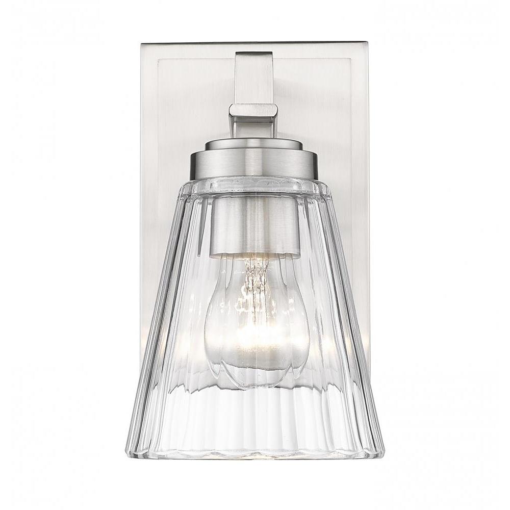 1 Light Wall Sconce-Clear