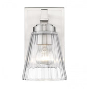 1 Light Wall Sconce-Clear