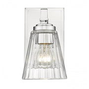 1 Light Wall Sconce-Clear