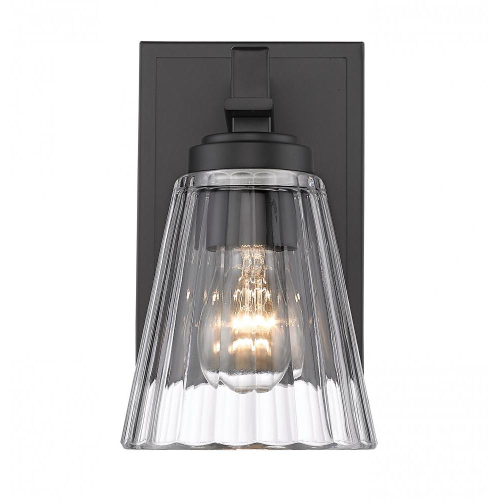 1 Light Wall Sconce-Clear
