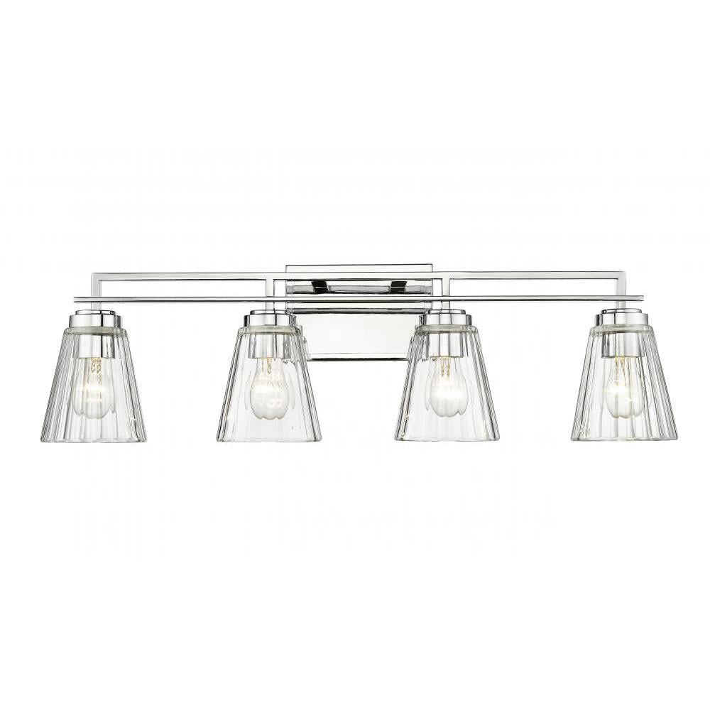 4 Light Vanity-Clear