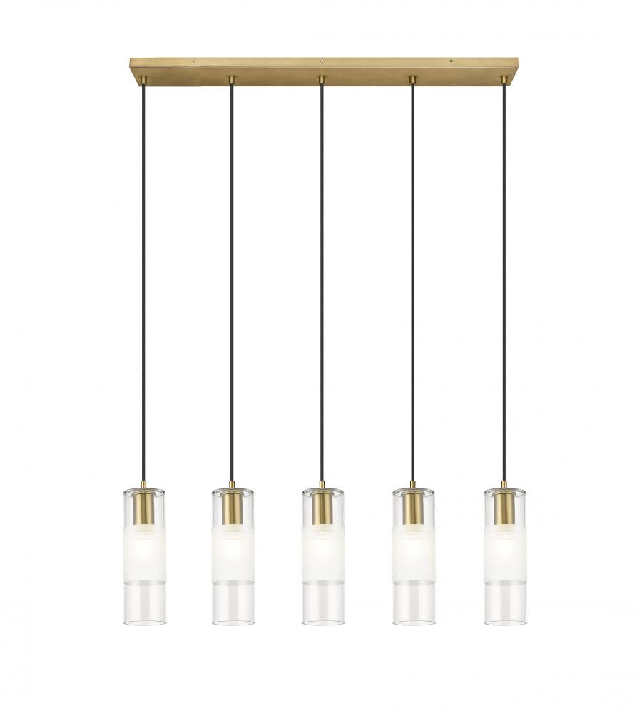 Z-Lite Lighting 824P-5L-MGLD Linear Chandelier Contemporary - Gold