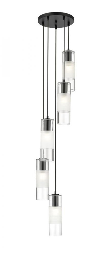 Z-Lite Lighting 824P-5R-MB Chandelier Contemporary - Black