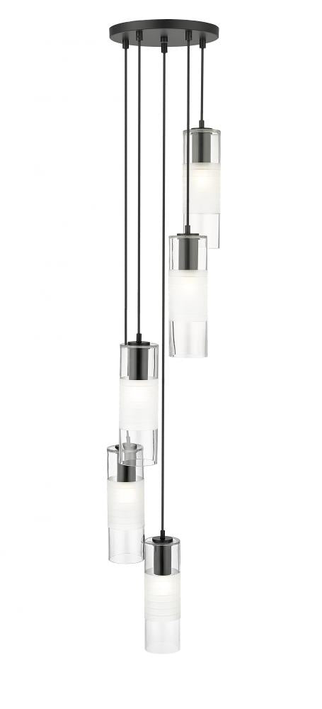 Z-Lite Lighting 824P-5R-MB Chandelier Contemporary - Black