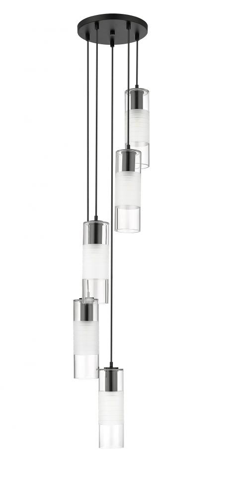 Z-Lite Lighting 824P-5R-MB Chandelier Contemporary - Black