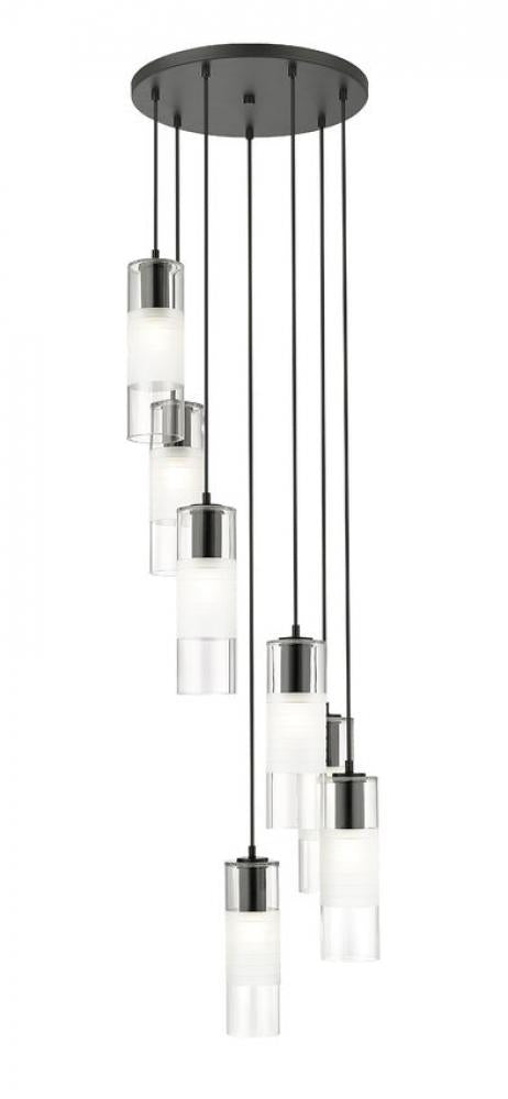 Z-Lite Lighting 824P-7R-MB Chandelier Contemporary - Black