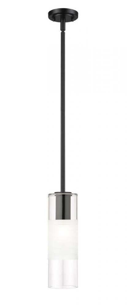 Z-Lite Lighting 824P-ROD-MB Pendant Contemporary - Black