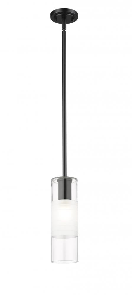 Z-Lite Lighting 824P-ROD-MB Pendant Contemporary - Black