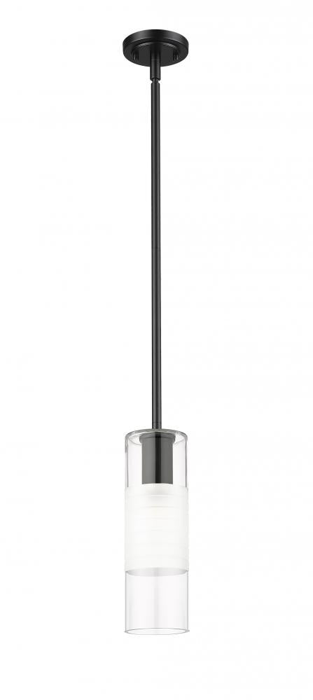 Z-Lite Lighting 824P-ROD-MB Pendant Contemporary - Black