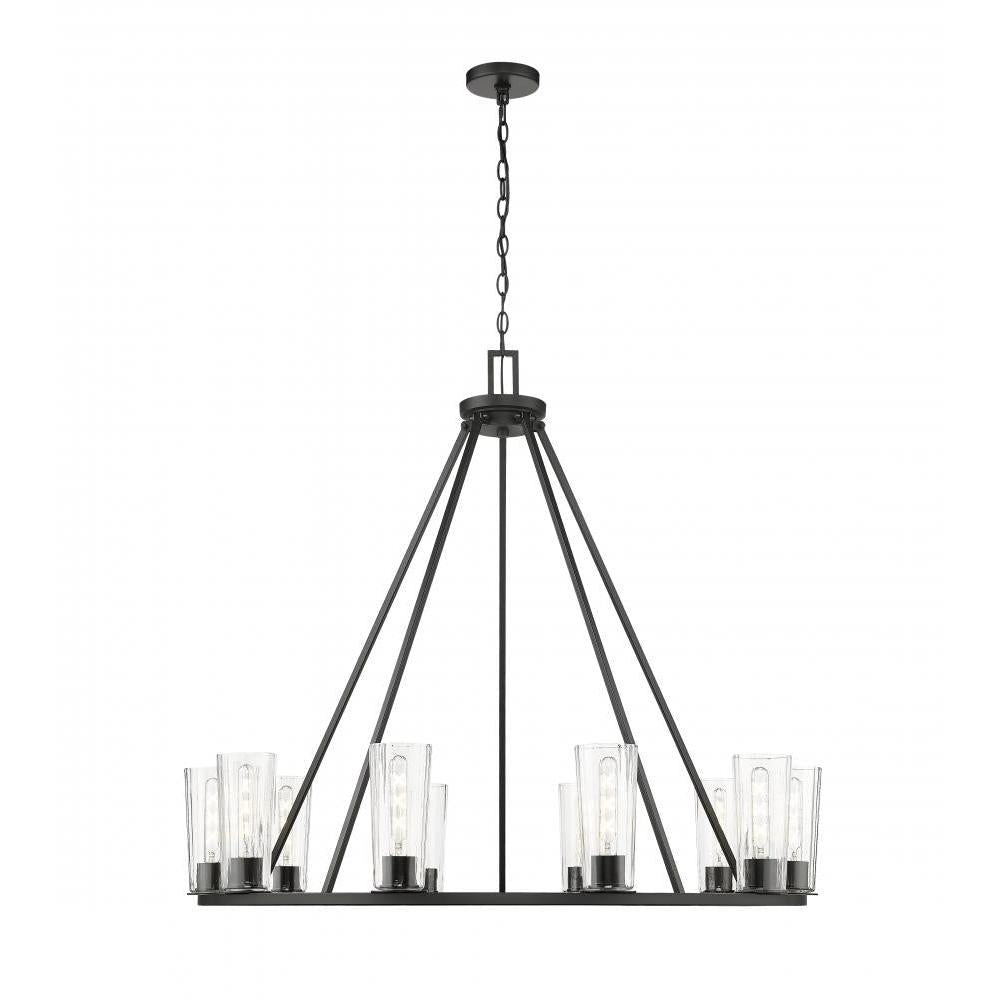 10 Light Chandelier-Clear