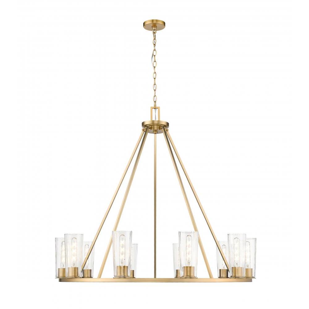 10 Light Chandelier-Clear
