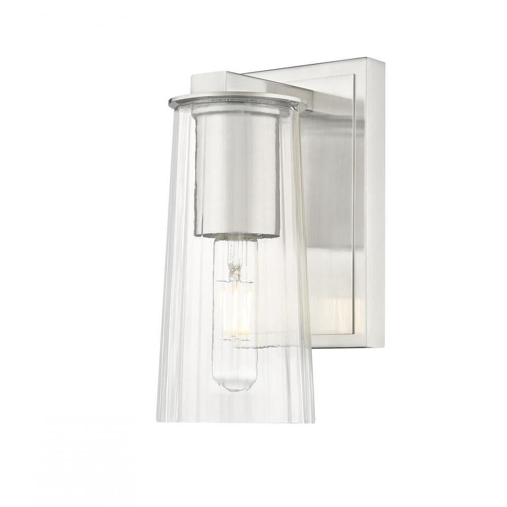1 Light Wall Sconce-Clear