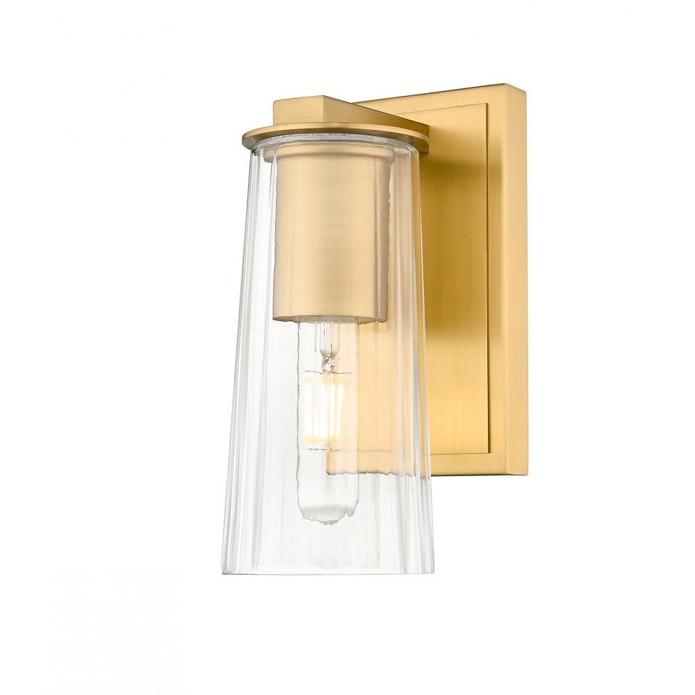 1 Light Wall Sconce-Clear