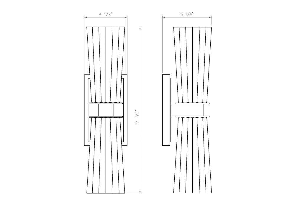 Z-Lite Lighting 826-2S-MB Sconce Restoration - Black