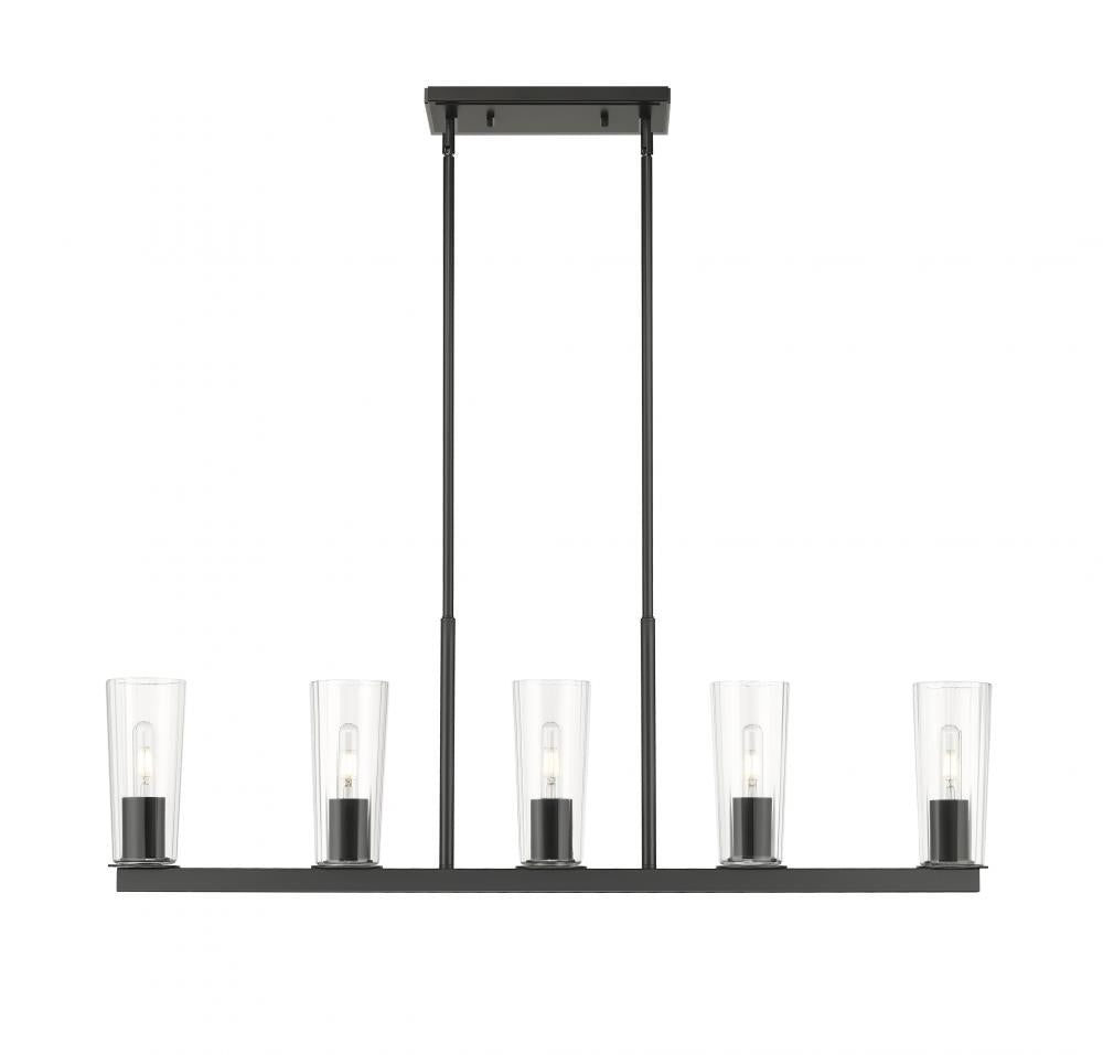 Z-Lite Lighting 826-5L-MB Linear Chandelier Restoration - Black