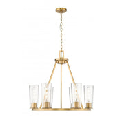 6 Light Chandelier-Clear