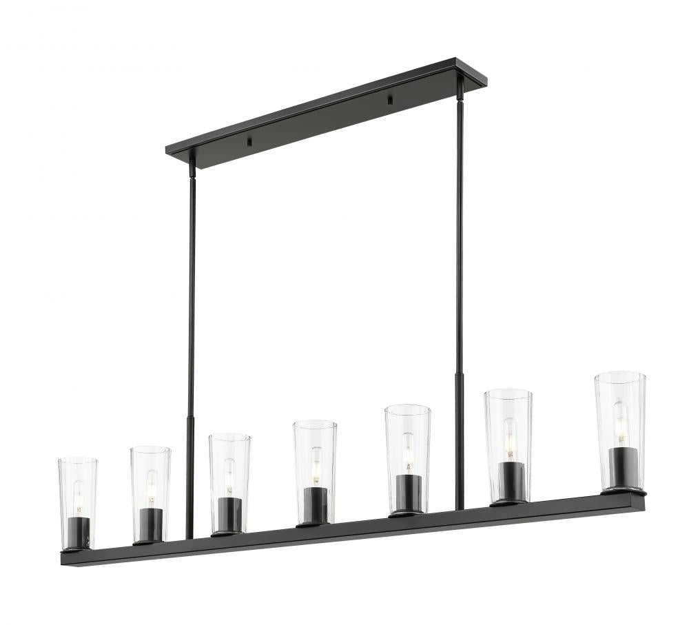 Z-Lite Lighting 826-7L-MB Linear Chandelier Restoration - Black