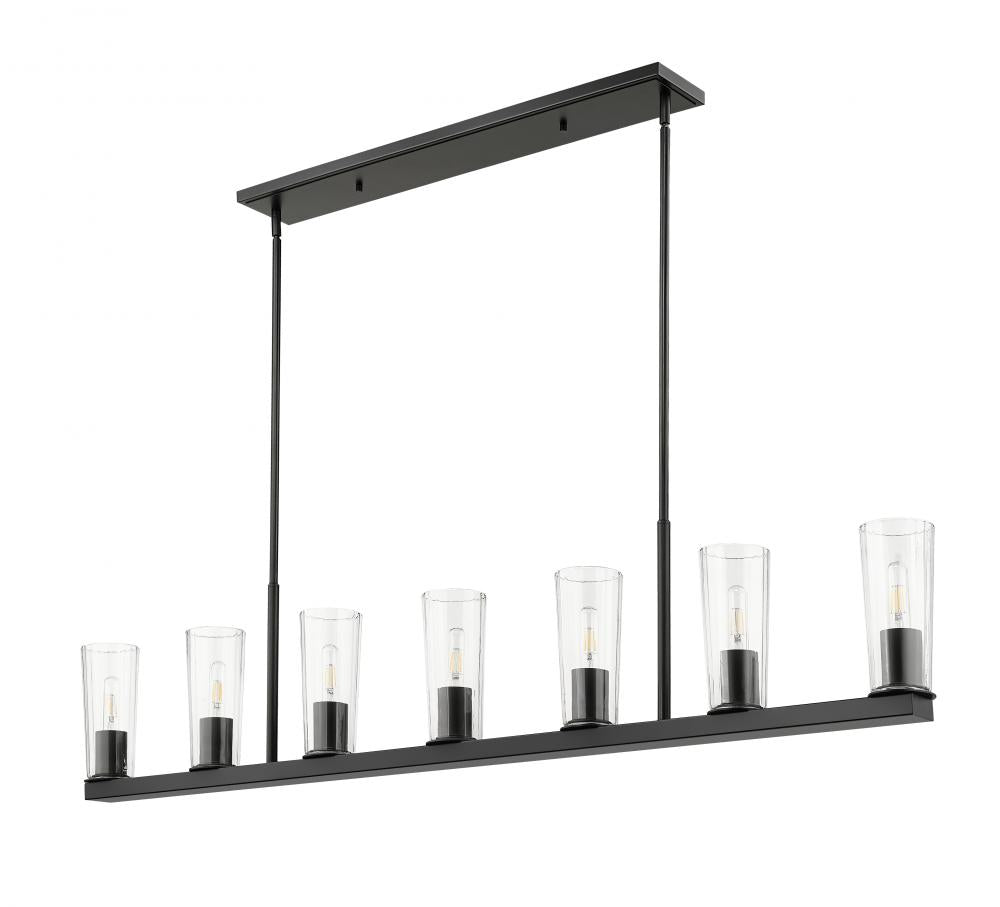 Z-Lite Lighting 826-7L-MB Linear Chandelier Restoration - Black