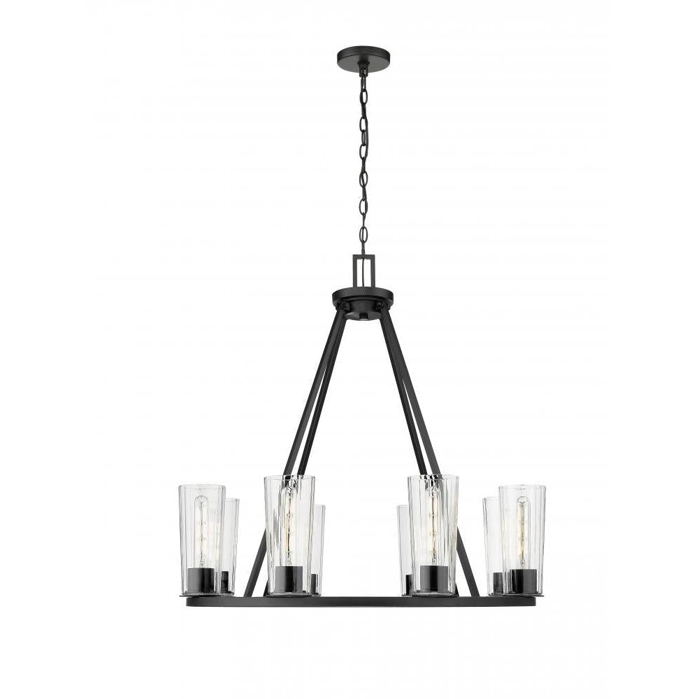 8 Light Chandelier-Clear