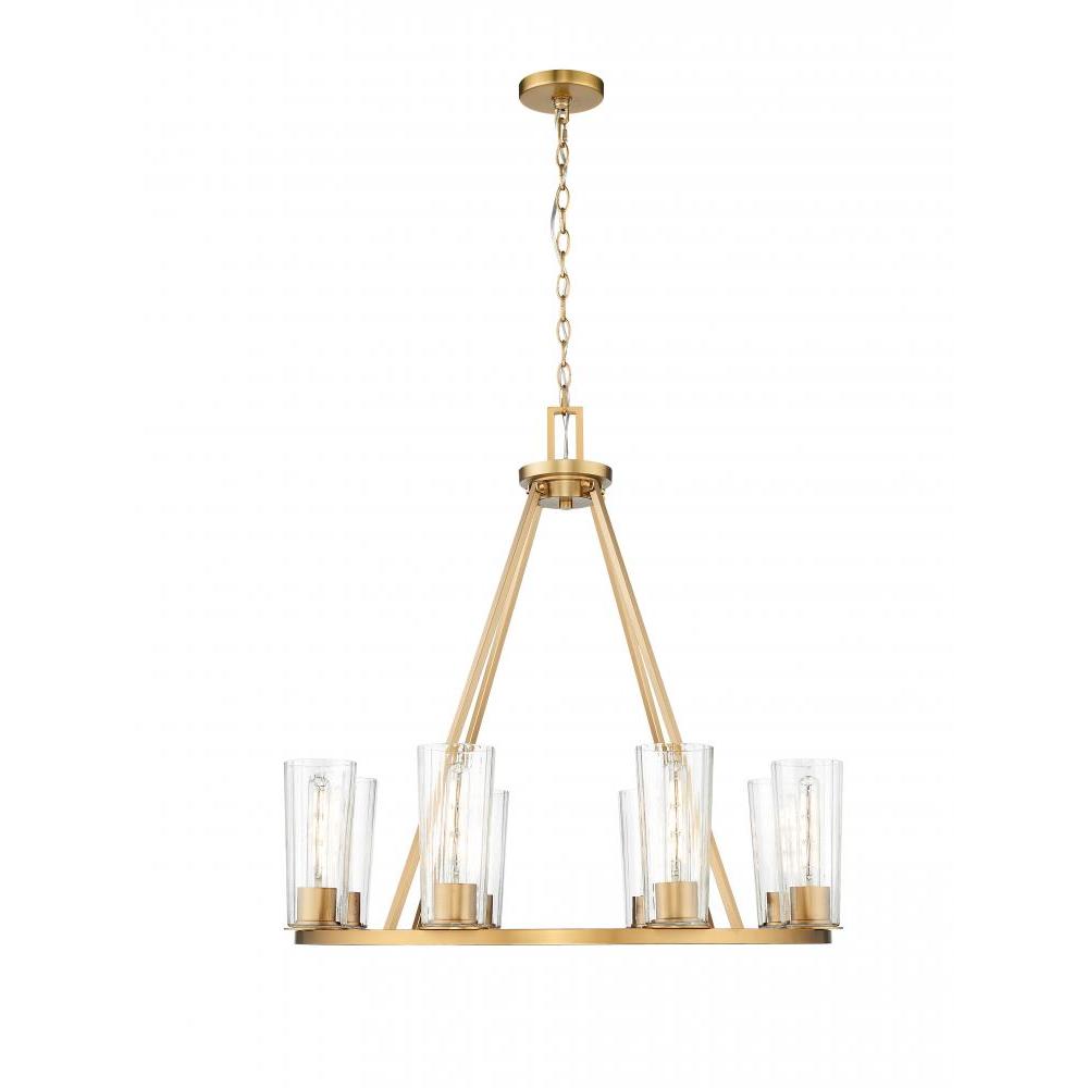 8 Light Chandelier-Clear