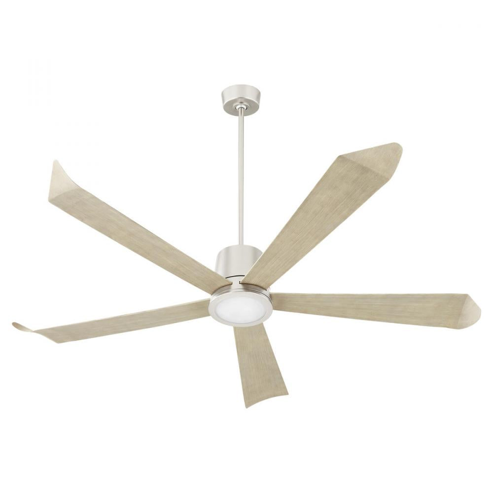 Quorum Lighting ROVA 82725-65 Fan Contemporary - Satin Nickel