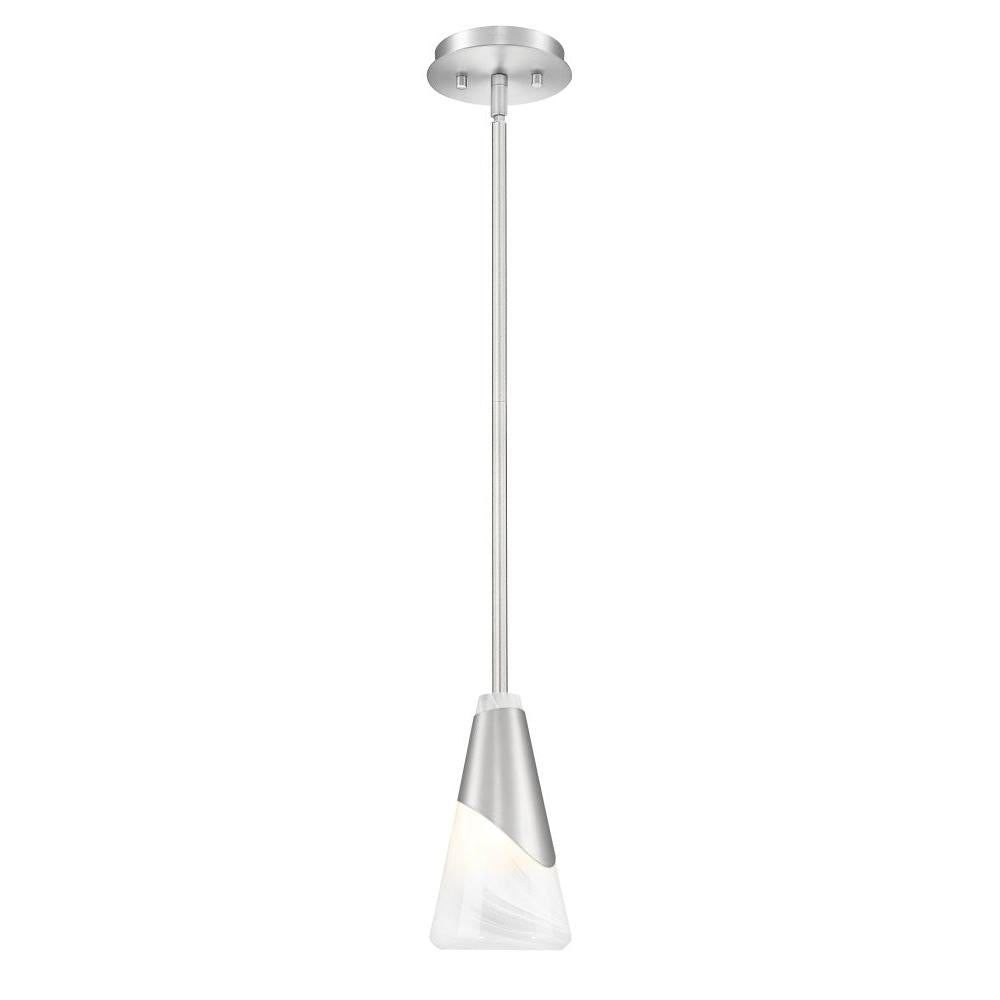 1 Light Pendant-White Swirl