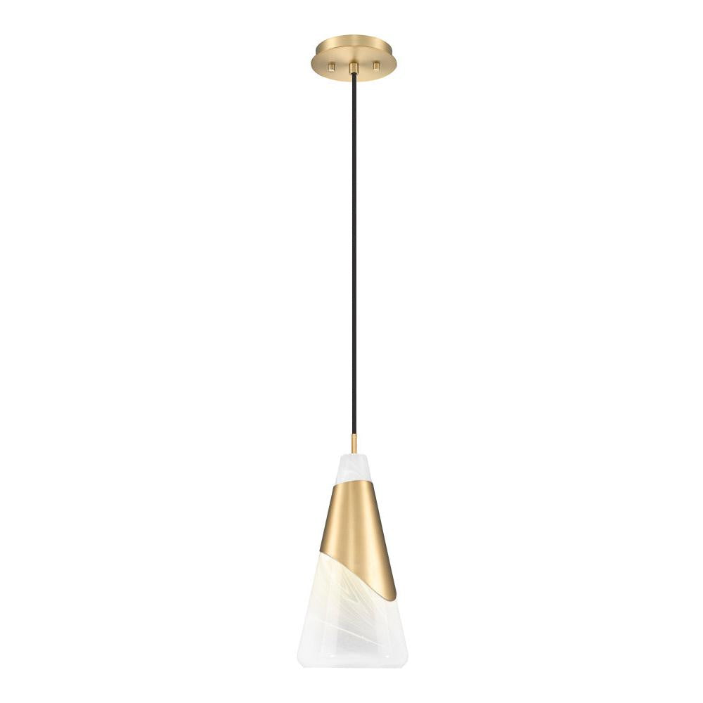 1 Light Pendant-White Swirl