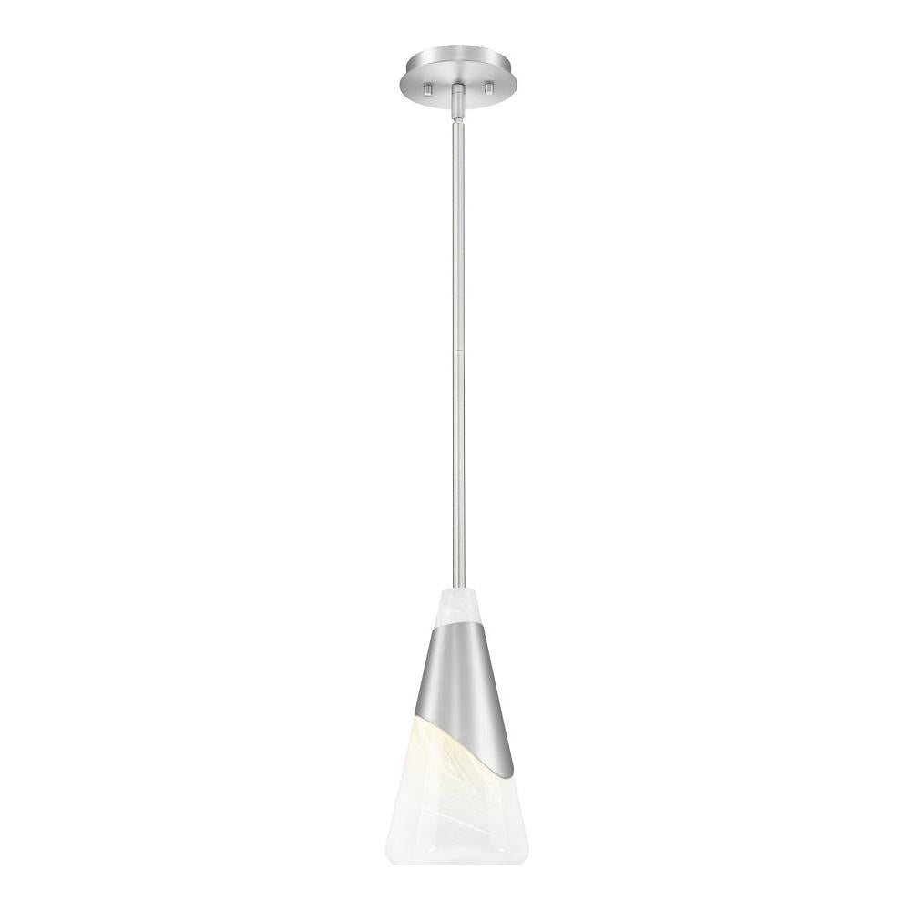 1 Light Pendant-White Swirl