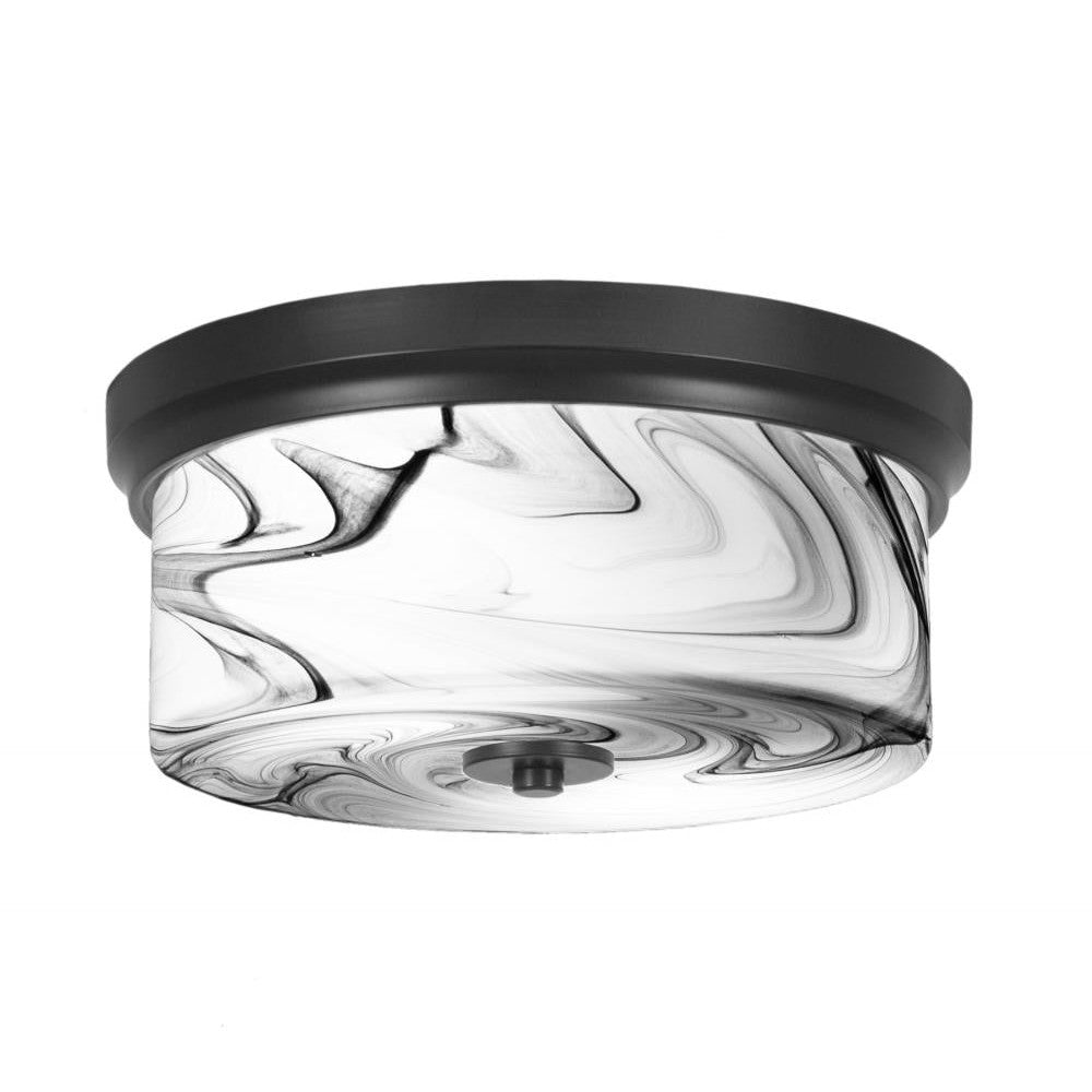 Toltec Company FLUSH MOUNTS 832-MB-9 Flush Mount - Black