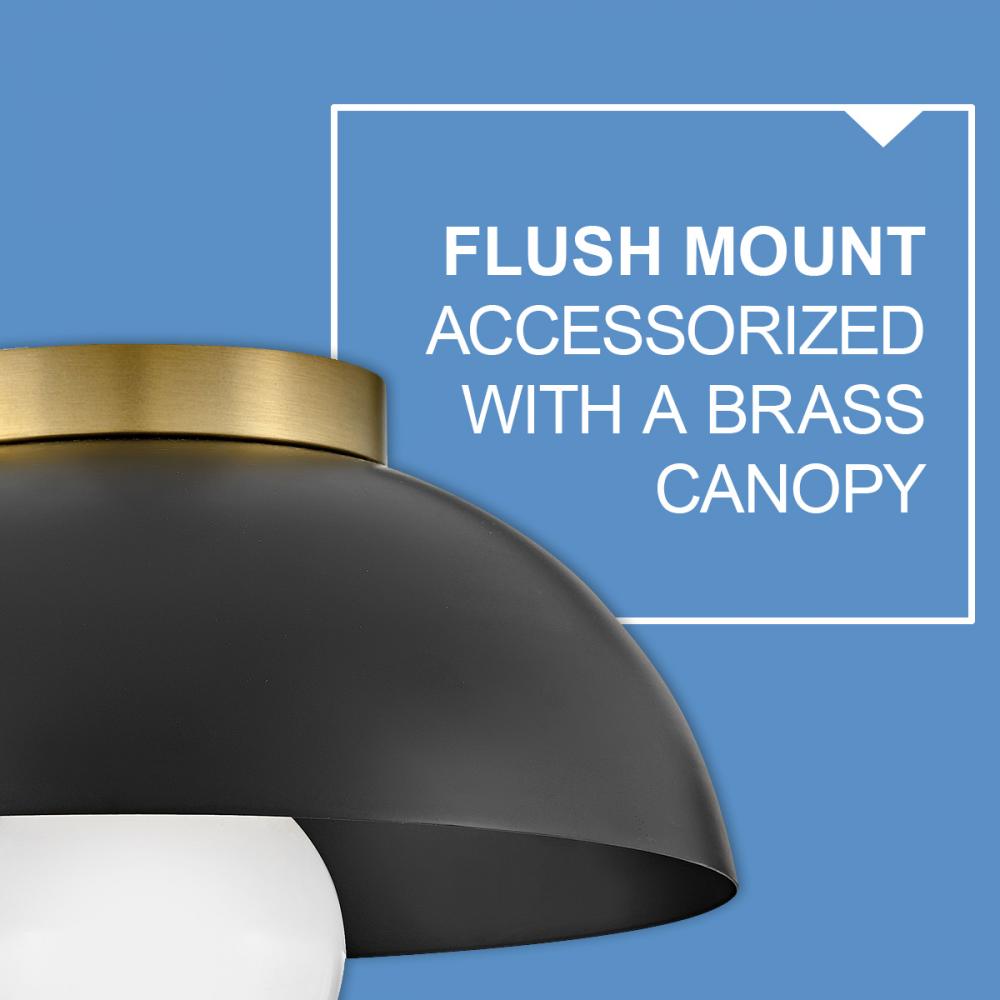 Lark Lighting STU 83301BK Flush Mount Modern - Black