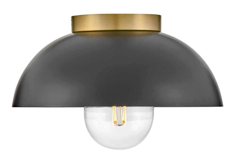 Lark Lighting STU 83301BK Flush Mount Modern - Black