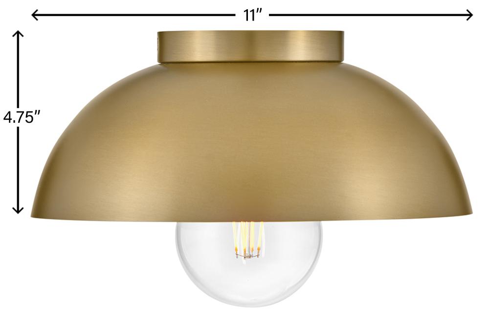 Lark Lighting STU 83301LCB Flush Mount Modern - Lacquered Brass