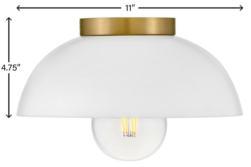 Lark Lighting STU 83301MW Flush Mount Modern - Matte White