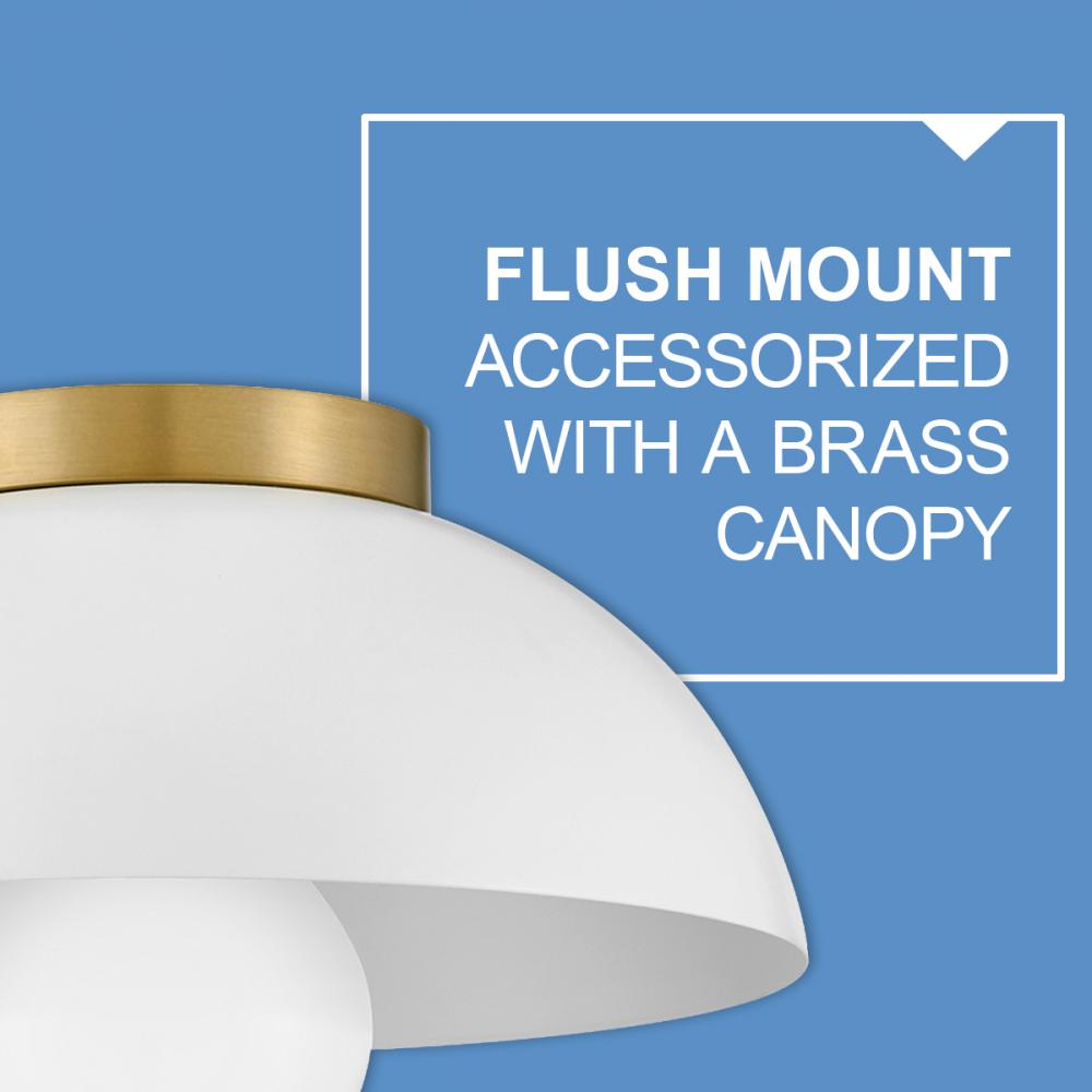 Lark Lighting STU 83301MW Flush Mount Modern - Matte White