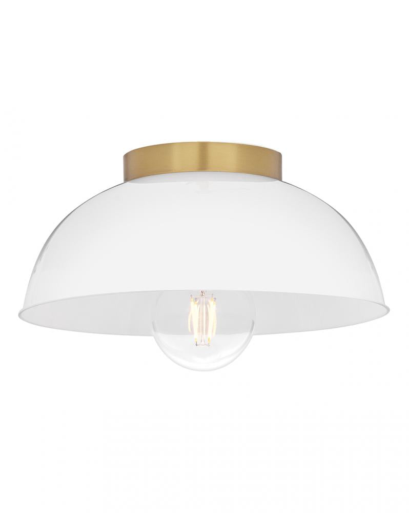 Lark Lighting STU 83301LCB-CO Flush Mount Transitional - Lacquered Brass