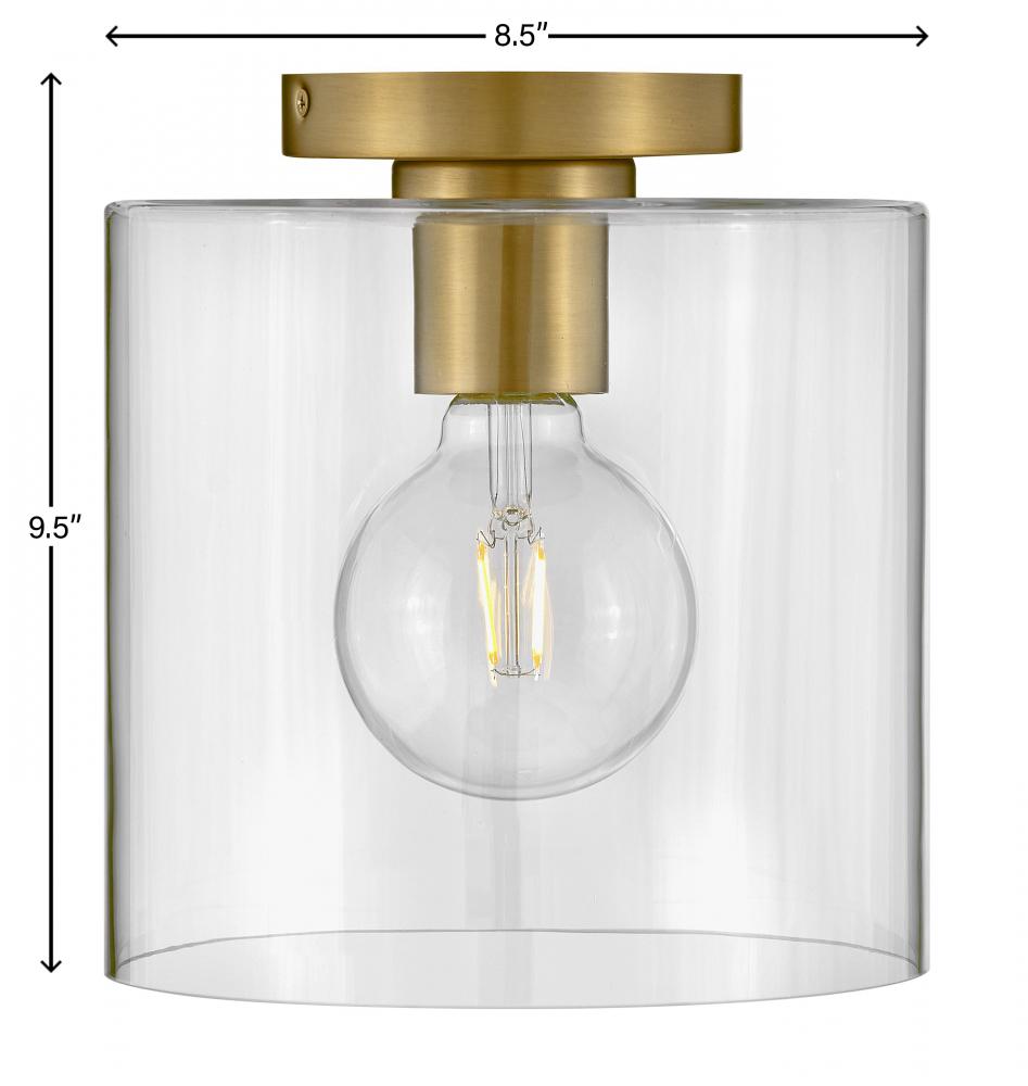 Lark Lighting PIPPA 83531LCB Flush Mount Transitional - Lacquered Brass