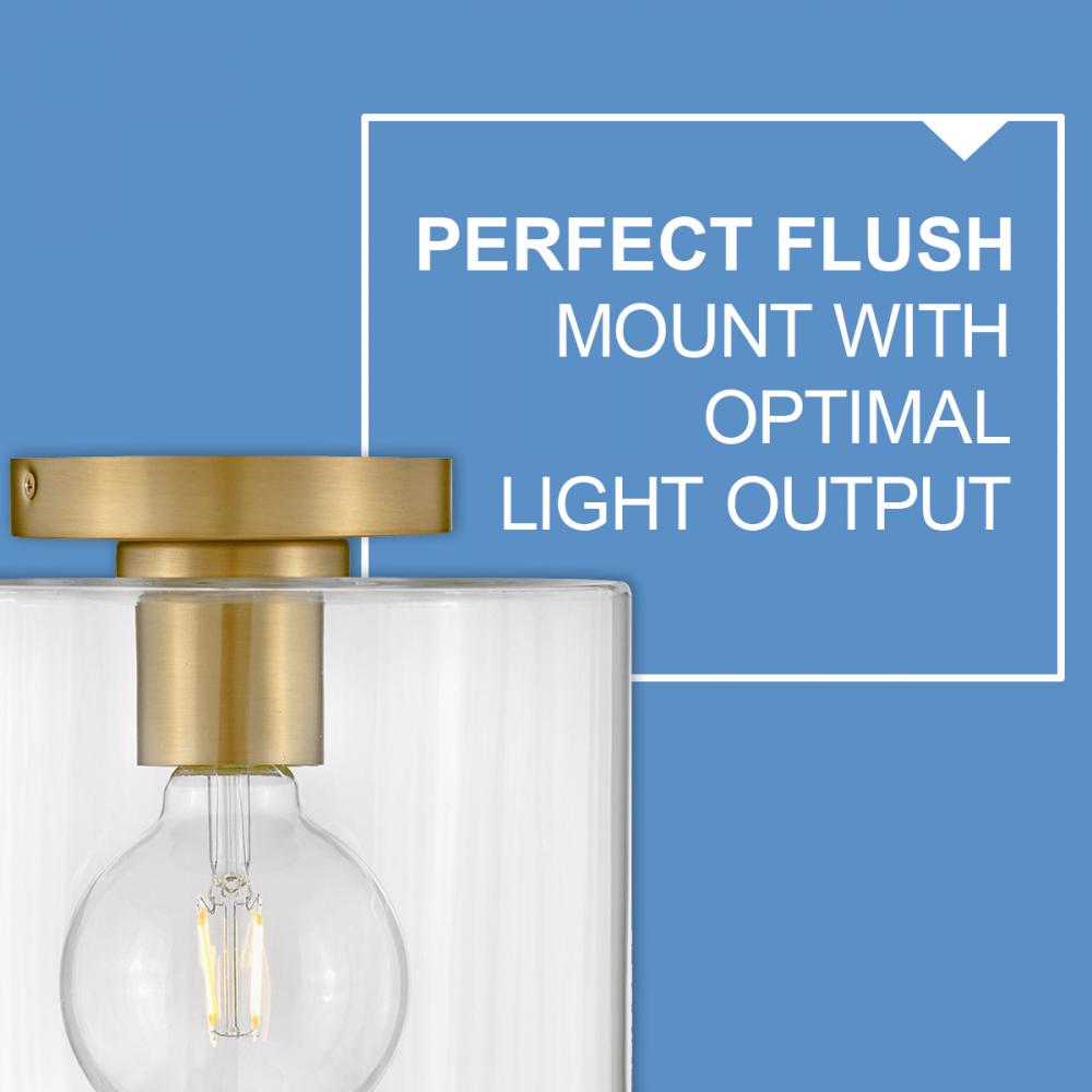 Lark Lighting PIPPA 83531LCB Flush Mount Transitional - Lacquered Brass