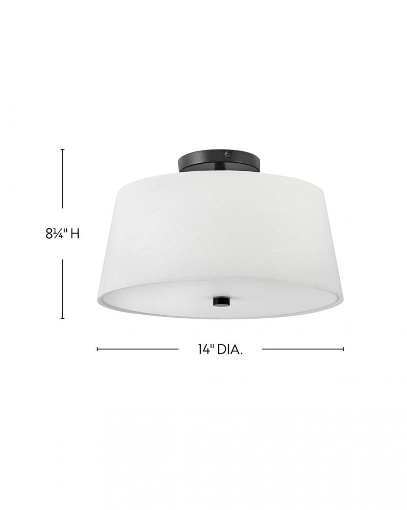 Lark Lighting BEALE 83773BK Flush Mount Transitional - Black