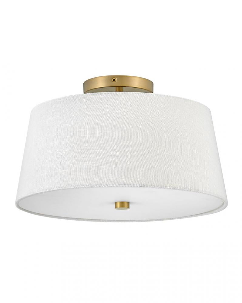 Lark Lighting BEALE 83773LCB Flush Mount Transitional - Lacquered Brass