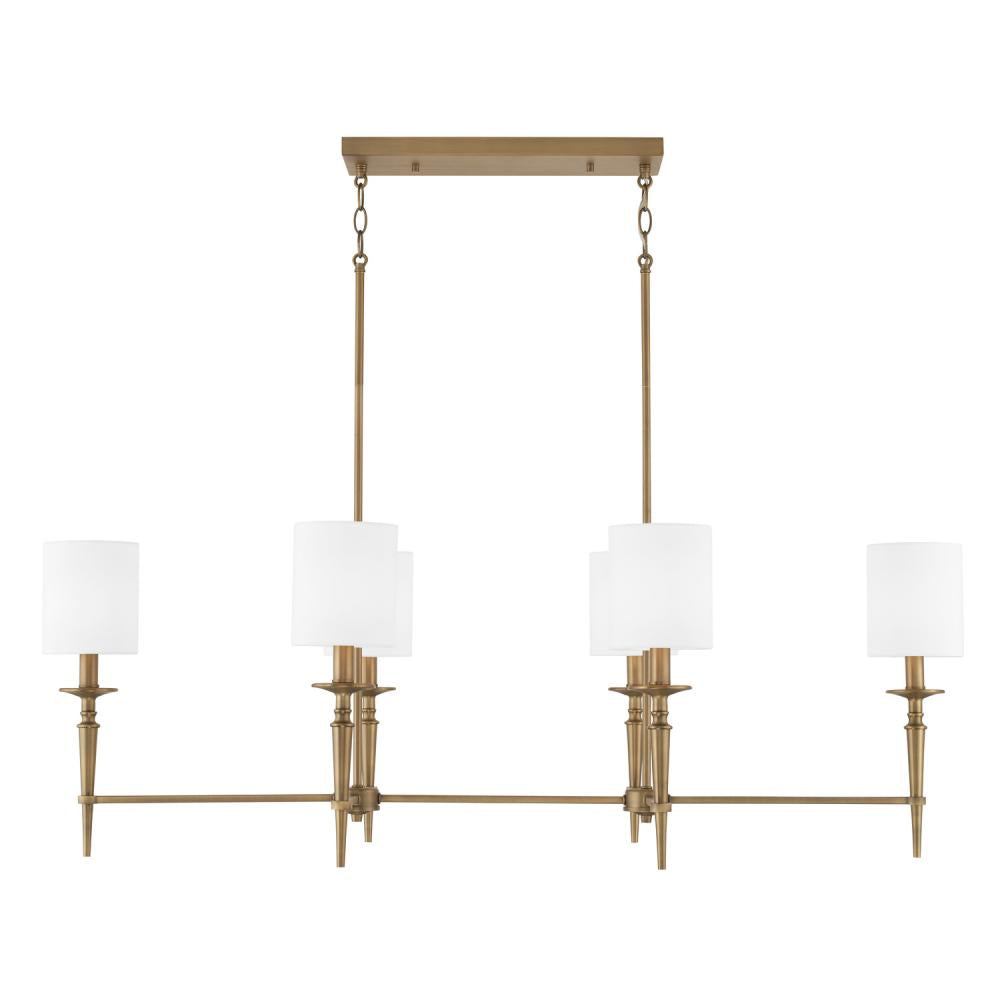 Capital Lighting ABBIE 842661AD-701 Chandelier Transitional - Aged Brass