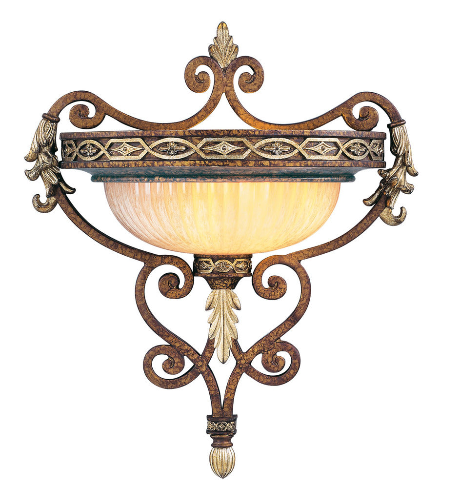 Livex Lighting SEVILLE 8531-64 Sconce Traditional - Palacial Bronze With Gilded Accents