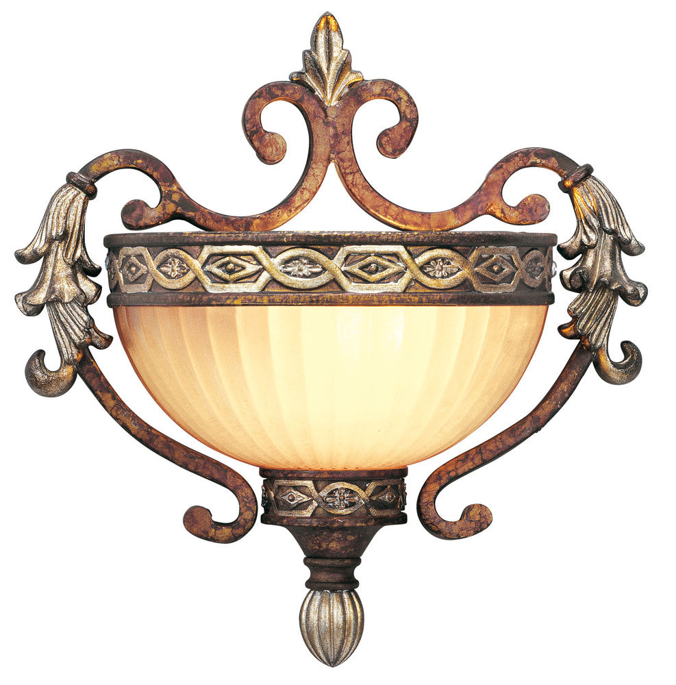 Livex Lighting SEVILLE 8540-64 Sconce Traditional - Palacial Bronze With Gilded Accents