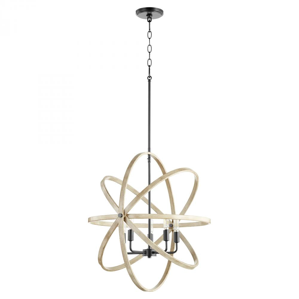 Quorum Lighting 86-5-69 Pendant Transitional - Textured Black W Driftwood