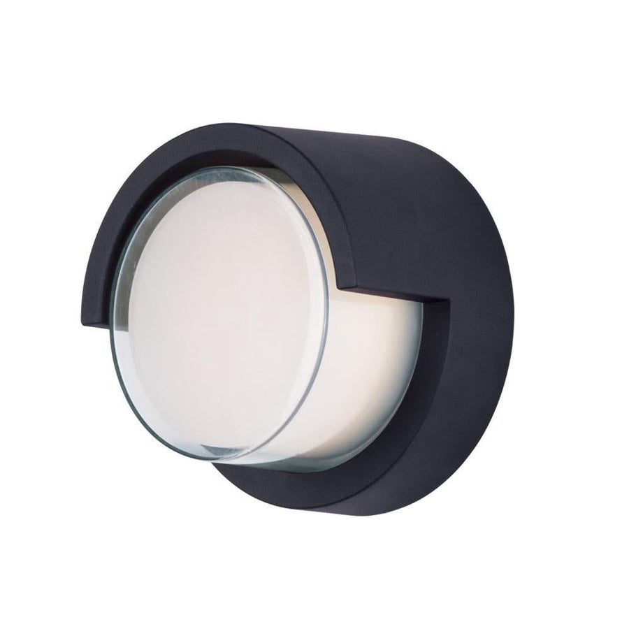Eyebrow 6.75 Inch Outdoor Wall Lantern – Black