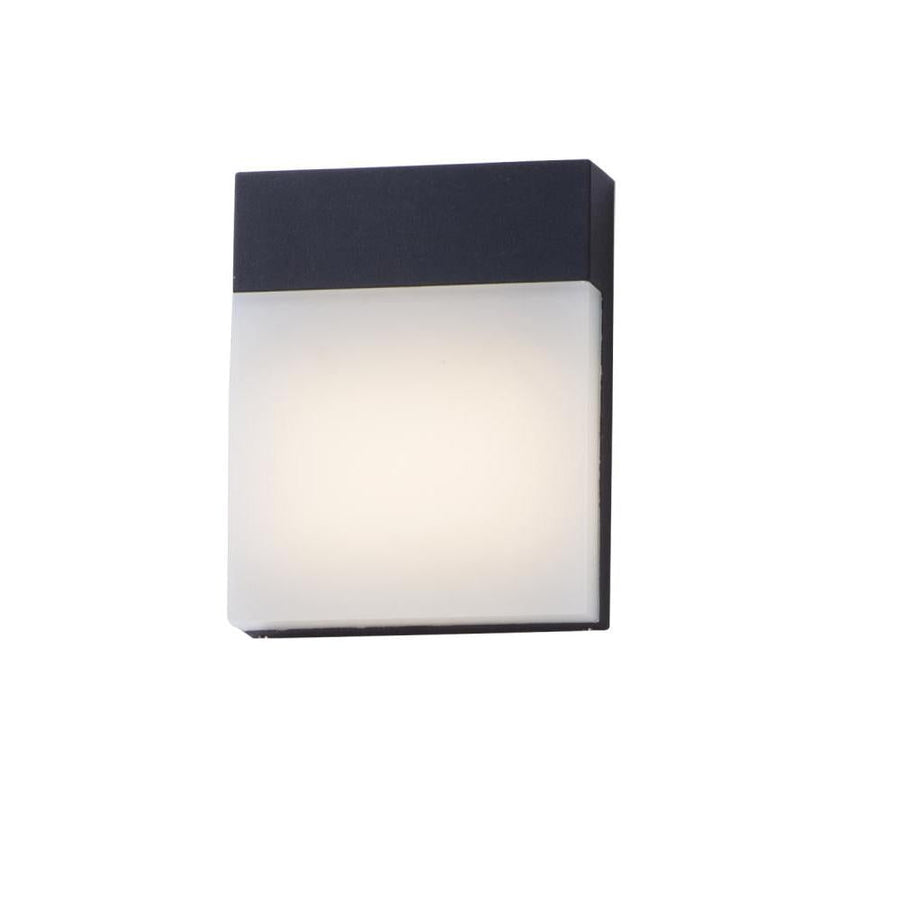 Eyebrow 6.25 Inch Outdoor Wall Lantern – Black